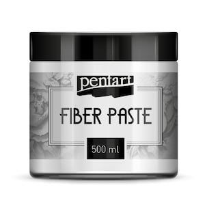 Pentart Fiber Paste, Stencil paste for 3d patterns, stencils, sculptural painting, furniture, arts and crafts