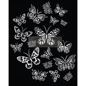 Butterfly Love Stencil Redesign with Prima Design, Craft Butterfly stencil, Scrapbooking, Mixed Media, Collage, junk journal, art journal