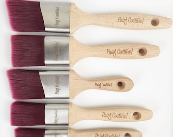Paint Couture Synthetic Paint Brushes for furniture painting, crafting, scrapbook, arts and crafts
