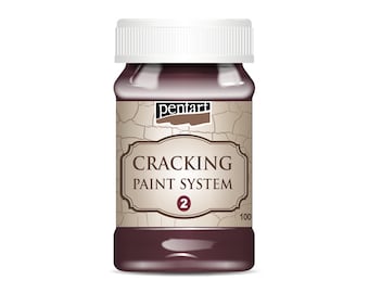 Pentart Two Step Crackle, Pentart Cracking Paint System for mixed media, DIY scrapbook, card making, junk journal, paper crafting, collage
