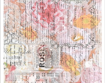 A4 Sunset Notes Decoupage Flower Decoupage Paper DDD Bird Rice Paper for  Crafts, Mixed Media, Scrapbook, Junk Journal, DIY Paper Crafting 
