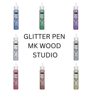 Pentart Glitter Pen, Paint Pen for Crafts, Collage, Mixed Media, Scrapbook, Art Canvas, DIY Project, Art Journal, Junk Journal, Card Making