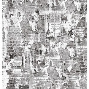 A3 Urban Design Decoupage Rice Paper Ciao Bella for DIY craft, mixed media,  junk journal, paper crafting, holiday card making CBRM124