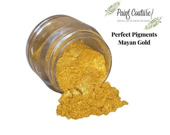 Mayan Gold Paint Couture Perfect Pigments Epoxy Resin, Candle Making, Mixed Media, Scrapbooking, Mixed Media, Junk journal, Paint pigment