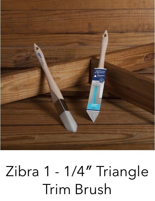 Zibra 1-1/4 in. Triangle Trim and Corner Brush (6-pack)