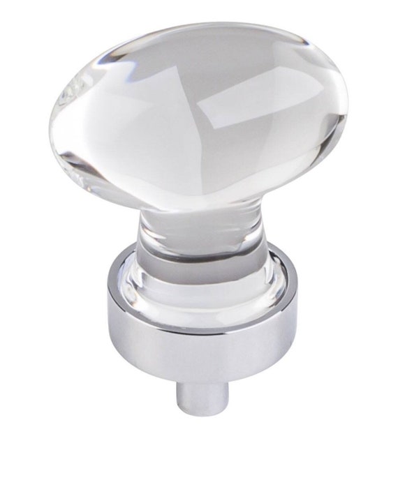 Jeffrey Alexander Egg Shaped Glass Knobs Etsy