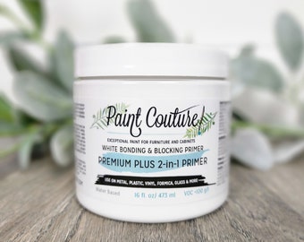Paint Couture Premium Plus 2-in- 1 Blocking Primer and Bonding Primer White and Grey Available!