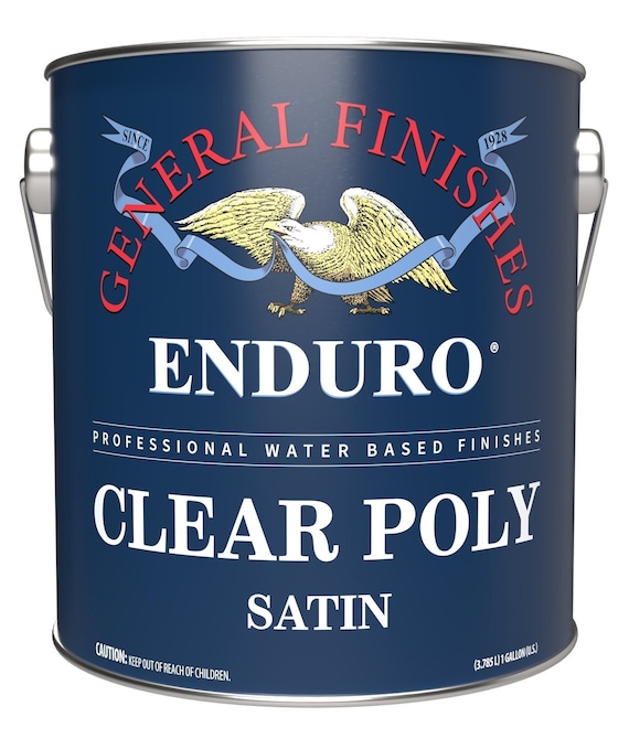 General Finishes Enduro Clear Poly Professional topcoat, varnish for spraying, clear coat, tintable topcoat
