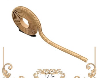 Braided Rope Trim  84" x .67"  iFlex Wood Products Wood Trim 4133 Heat Bendable Wood Trim, Ornate Trim, Heat Flexible Trim