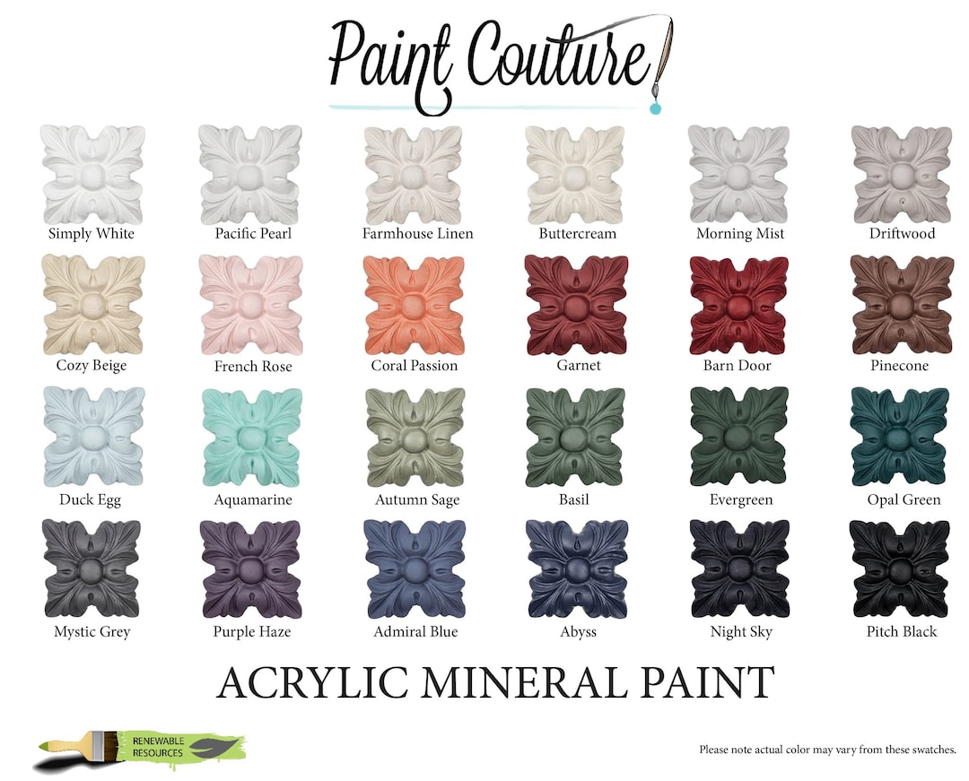 NEW COLORS Paint Couture Acrylic Paint, Furniture Paint, DIY Craft
