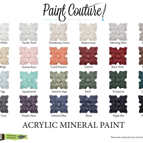 NEW COLORS! Paint Couture Acrylic Paint, Furniture paint, DIY Craft Paint, Mixed Media, Scrapbook, collage, art junk journal, card making