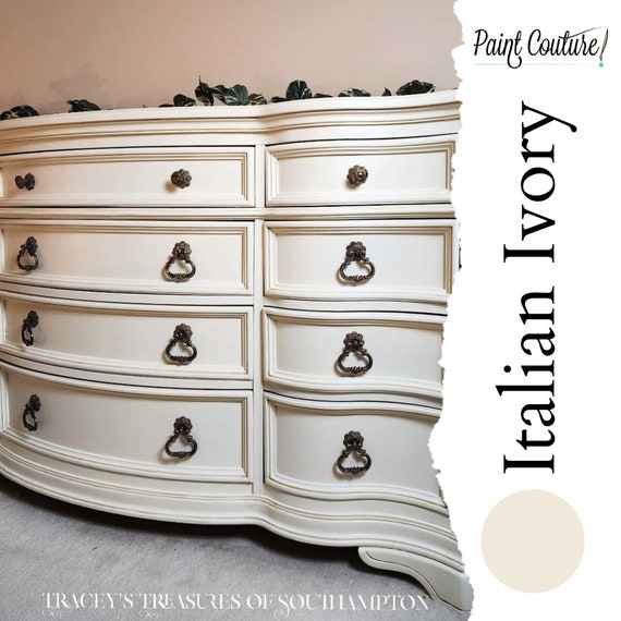 Italian Ivory Paint Couture Paint - Super Quick Shipping! Self Leveling paint with built in topcoat and primer