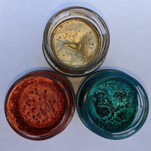 Metallic Wax Paste Zuri Paste Venetian Gold, Phoenix Blaze, and Bora Bora, scrapbooking, junk journal wax, mixed media, diy crafts, collage