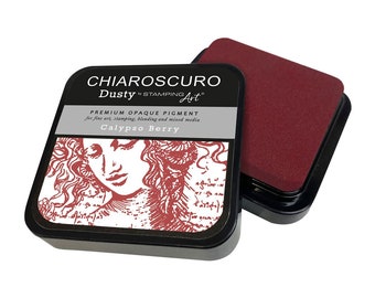 Chiaroscuro Dusty Ink Pad Calypso Berry Ink Pad by Ciao Bella Color Permanent Ink Pads Waterproof Ink Pad PKD111