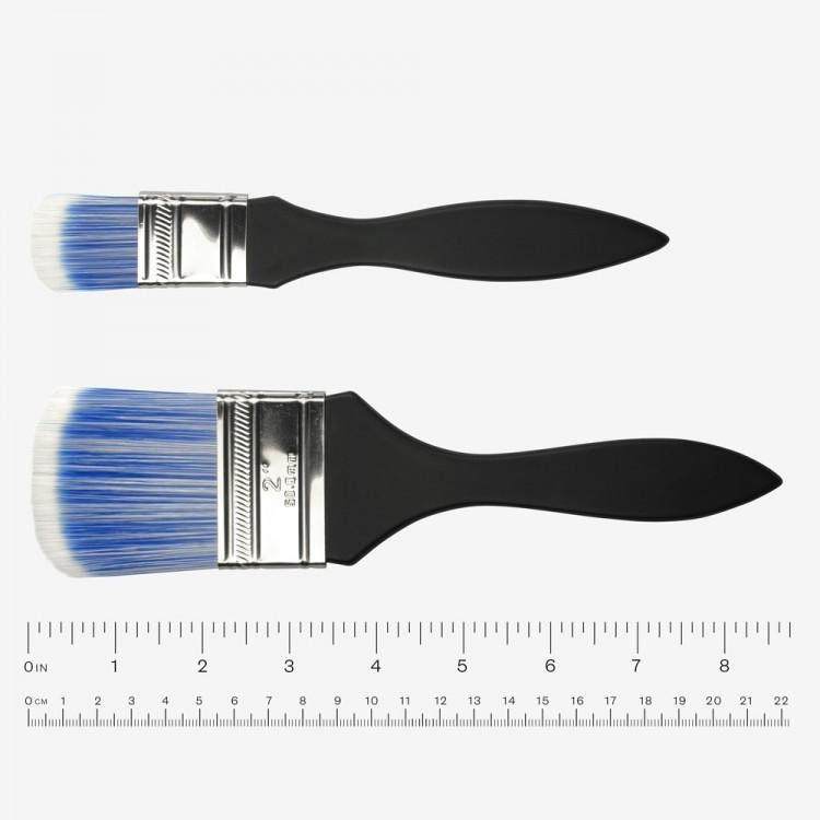 Silicone Color Shaper Brush Wide Flat Silicone Paint Brush Flexible Acrylic and Water Based Painting Tool, 1.5 inch, Gray