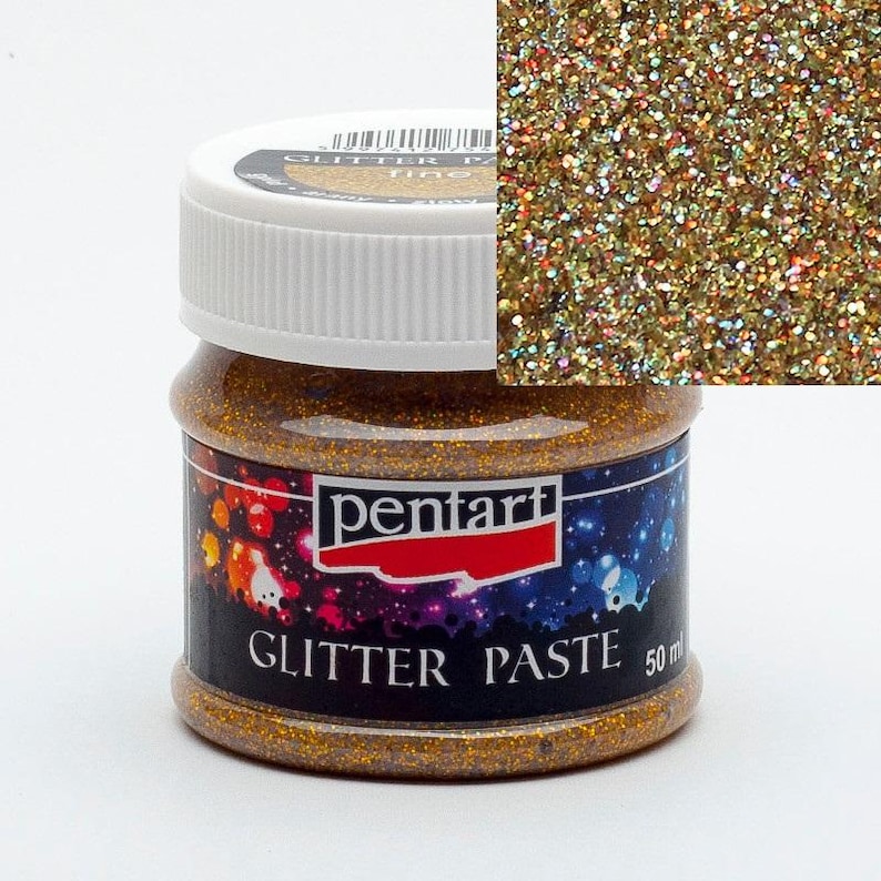 Pentart Glitter Paste for 3d Patterns, Stencils, Scrapbooking ...