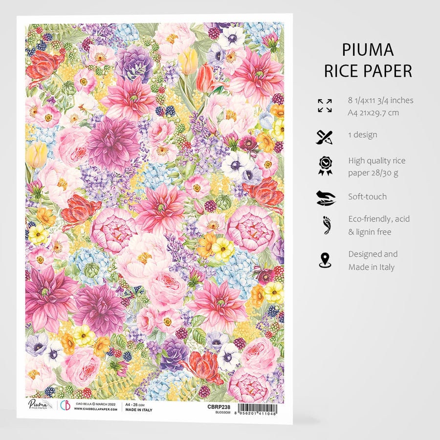 Mulberry Paper, Rice Paper Decoupage A4-30 GSM
