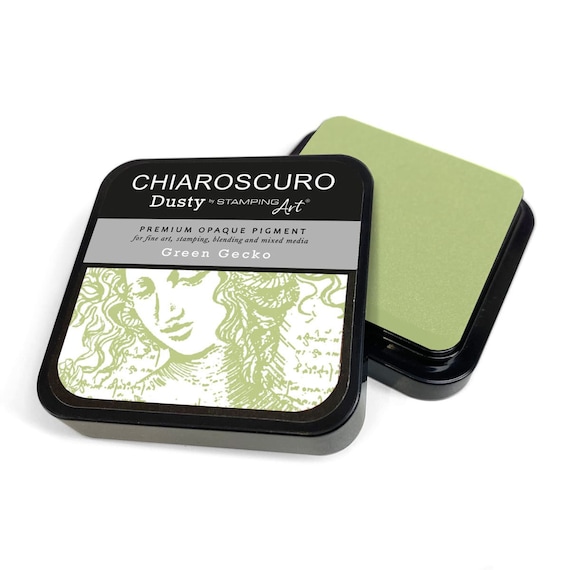 Chiaroscuro Dusty Ink Pad Green Gecko Green Ink Pad by Ciao Bella Color  Permanent Ink Pads Waterproof Ink Pad PKD130 