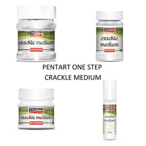 Pentart One Step Crackle Medium Varnish Set to create a worn and weathered look, crackle look, mixed media, scrapbooking, card making, craft
