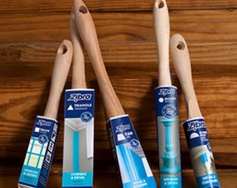 Zibra Paint Brushes for painting furniture, trim, mouldings and more!