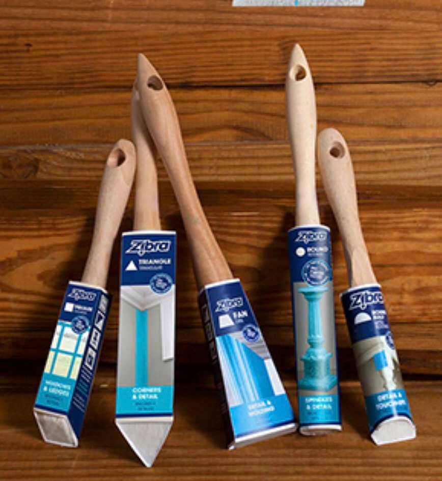 Zibra Paint Brushes for Painting Furniture Trim Mouldings Etsy