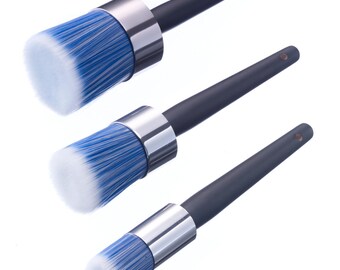 Blue Ice Round Brushes; 1" Round Brush, 1.5" Round Brush; 2" Round Brush