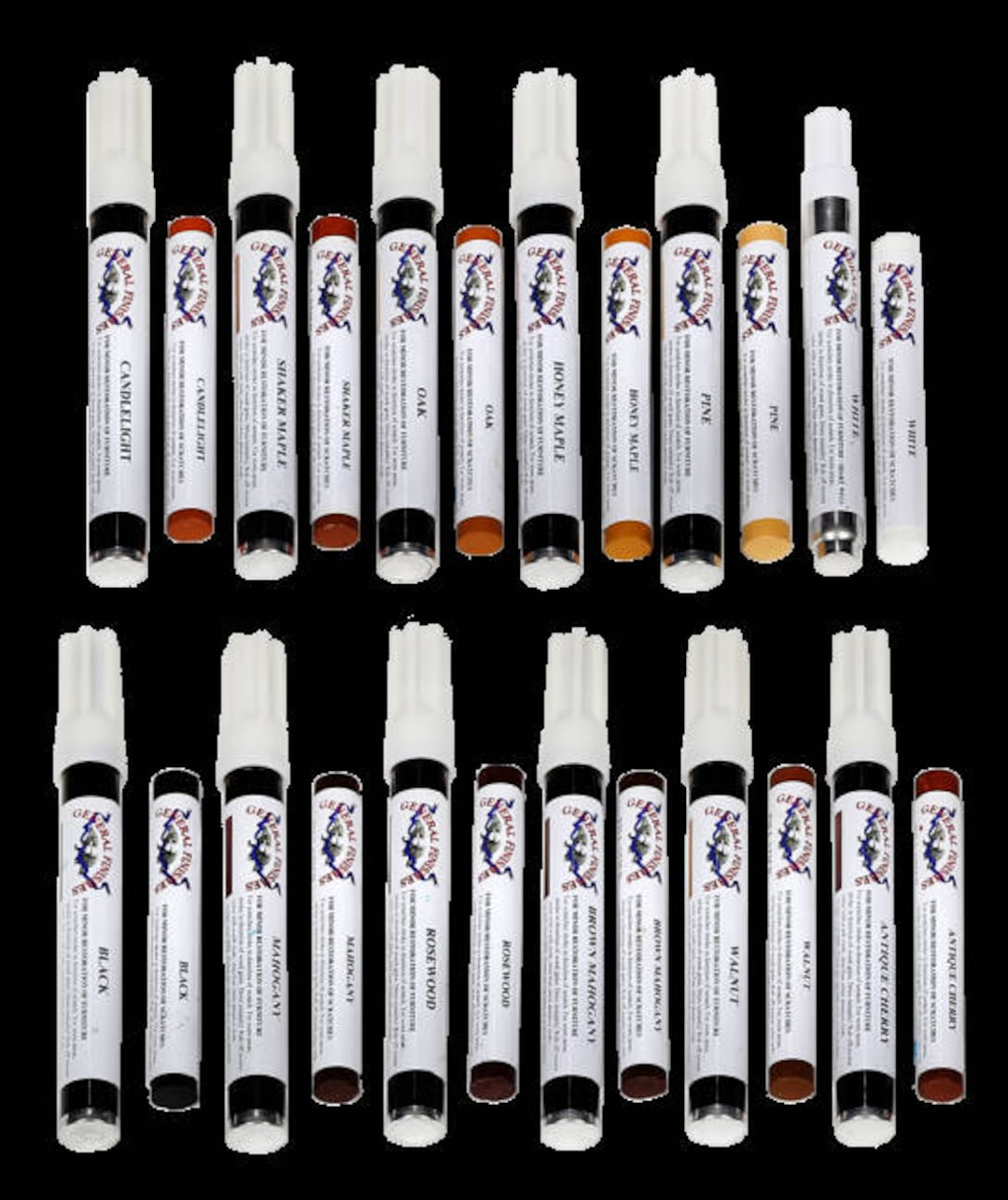 Furniture Touch Up Marker & Wood Filler Stick Assortment Pack