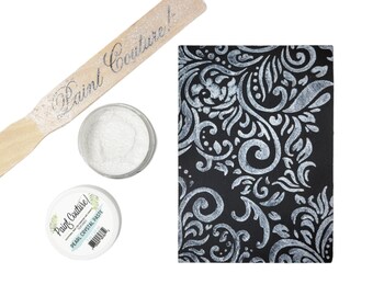 Pearl Crystal Paste for stencil paste, stencils, card making, furniture, arts and craft, holiday and winter decor