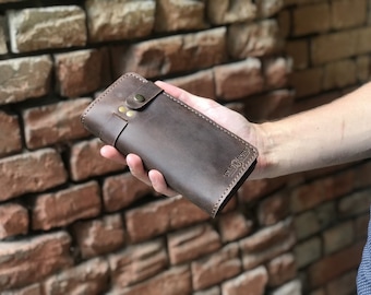 Bolsos de cuero real, embrague para hombre, billetera de cuero larga, embrague de cuero para hombre, bolso de embrague para hombre, bolso de embrague para hombres, bolso de billetera de muñeca de cuero