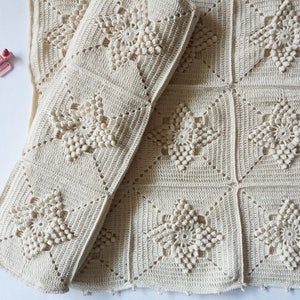 Handmade Cotton Crochet Lace Pillow, Crochet pillow cover, pillowcase, cushion cover, romantic decorative pillowcase image 2