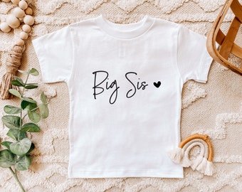 Big Sister Tee Shirt | Sibling Tee | Pregnancy Announcement | Promoted to Big Sister T Shirt | I'm Going To Be A Big Sister Tee Shirt