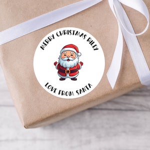 Personalised Christmas Stickers | Love From Santa Stickers | Christmas Present Labels | Christmas Present Tags | Personalised Xmas Sticker
