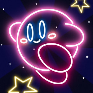 Sky Full of Stars Cute Kirby Phone Theme Phone Wallpaper 