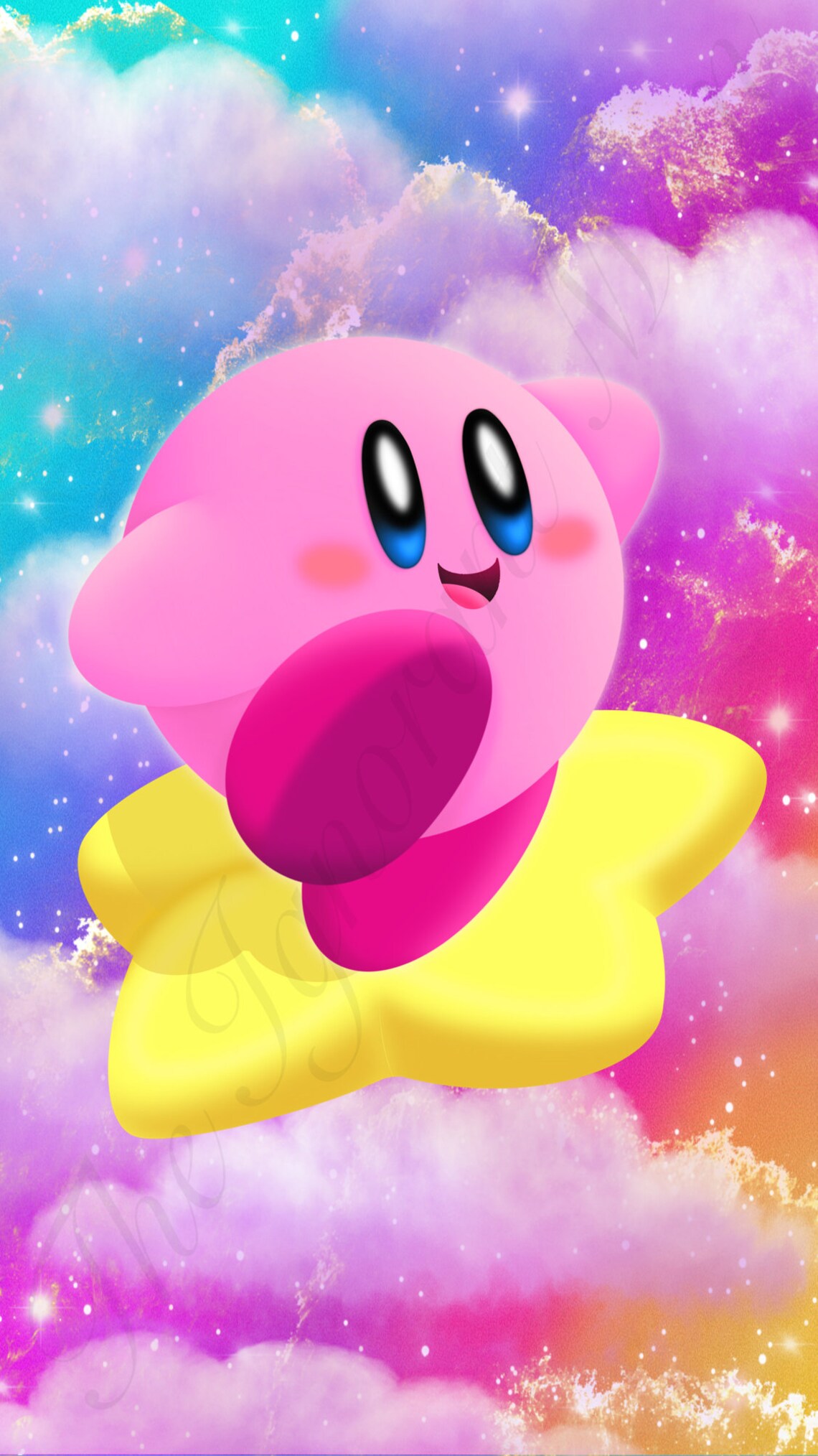 Kirby Iphone Android Wallpaper Digital Download | Etsy