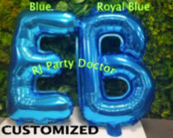 Blue Letter Balloons Etsy Blue Letter Balloons Etsy