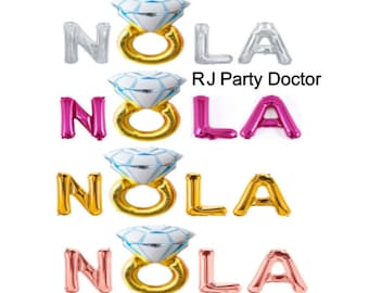 NOLA Bachelorette Theme Party Banner, New Orleans Bachelorette Party, Mardi Gras Theme Bachelorette Banner, Nola Bachelorette Theme