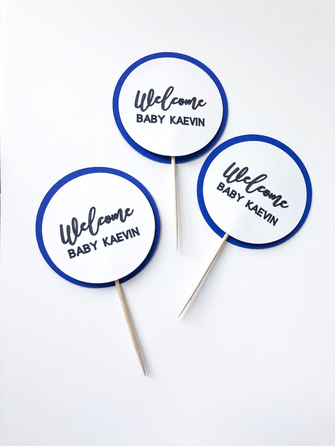 Custom Cupcake Toppers and Personalized Logo Cupcake Toppers for