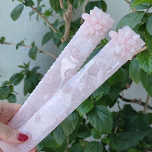 Incense Holder Rose Quartz Pink Incense Burner Insences Etsy