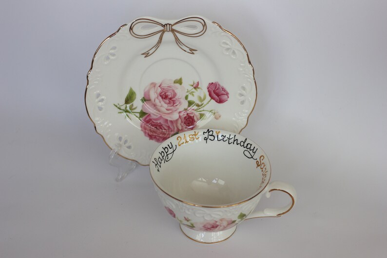 Kindly Fuck off Vulgar Tea Cups Funny Tea Cup and Saucer Etsy