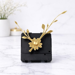 Acrylic Clocks Hands Flowers and Silent Mechanism, DIY Resin Art Supplies Wall Clock Parts image 2