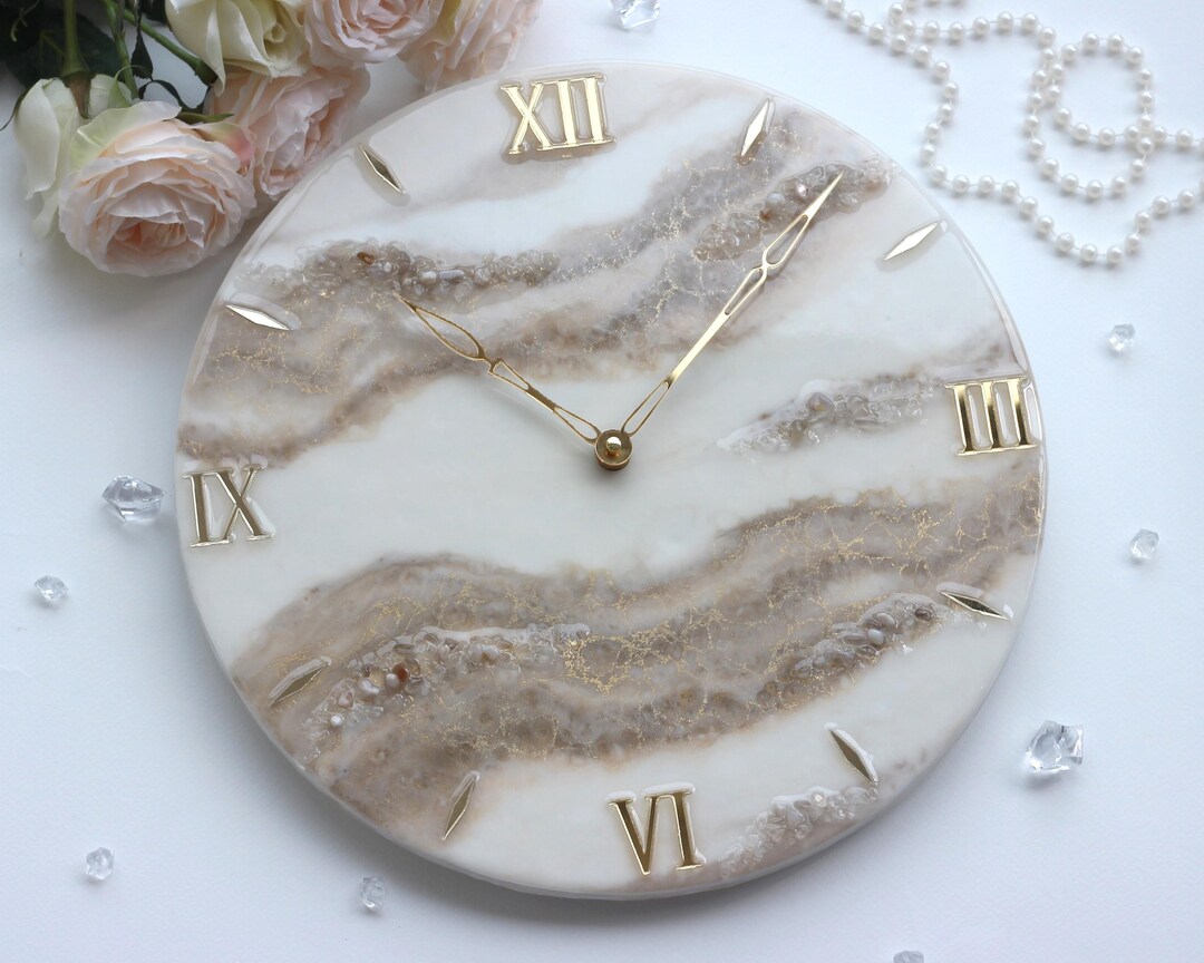 Mirror Clock Numbers 4psc and Acrylic Crystal Markers Set Wall Clock ...