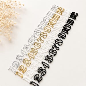 Kit de chiffres d'horloge arabes 3, 6, 9, 12, chiffres en miroir, marqueurs d'horlogerie