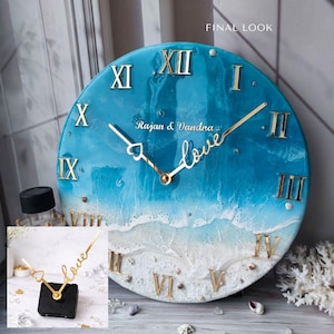 Mirrored Acrylic Clock Hands: DIY Resin Clock Parts, Replacement Set