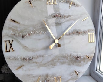 Wall Clock Mechanism and Hands Set: Acrylic Magnetic Arrows Handmade Clock Craft Supplies DIY Resin Art