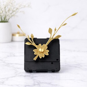 Manecillas de reloj acrílicas espejadas que te encantarán: Flechas para manualidades DIY, piezas de reloj cortadas con láser, suministros de arte para relojes de resina Floral