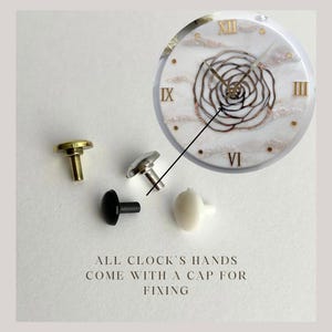 Manecillas de reloj acrílicas espejadas que te encantarán: Flechas para manualidades DIY, piezas de reloj cortadas con láser, suministros de arte para relojes de resina imagen 5