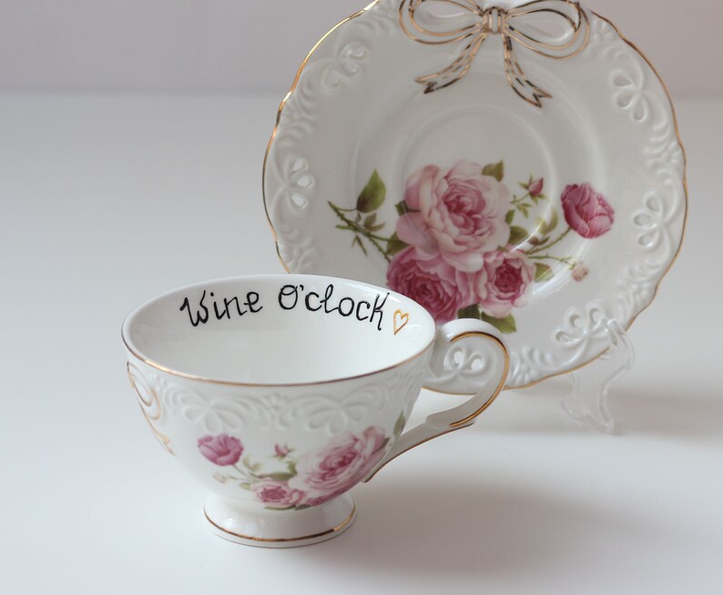 Kindly Fuck off Vulgar Tea Cups Funny Tea Cup and Saucer Etsy