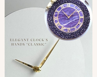 Mirror Acrylic Clock Hands Set with Silent Mechanism, DIY Craft Supplies
