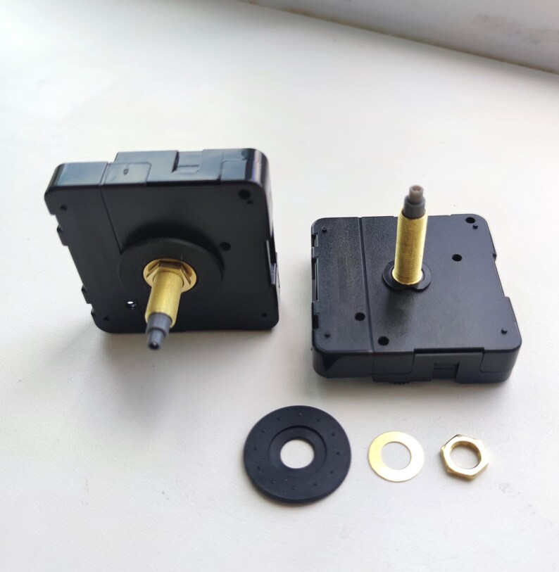 Silent Clock Mechanism Replacement Quartz Movement 31 mm Long Shaft DIY Clock Repair Kit image 7