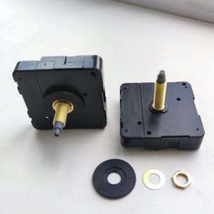 Quartz Mechanism Wall Clock Making Supplies, Non-ticking Movement Long Shaft, DIY Clock Repair Kit